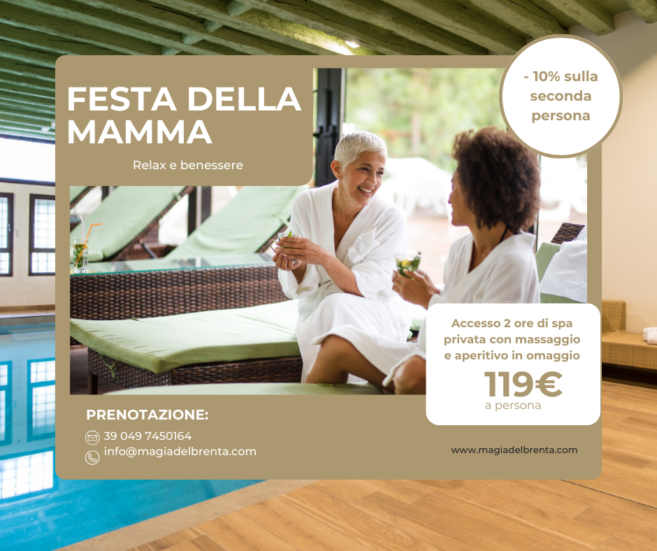 Festa della Mamma: Accesso alla spa con massaggio