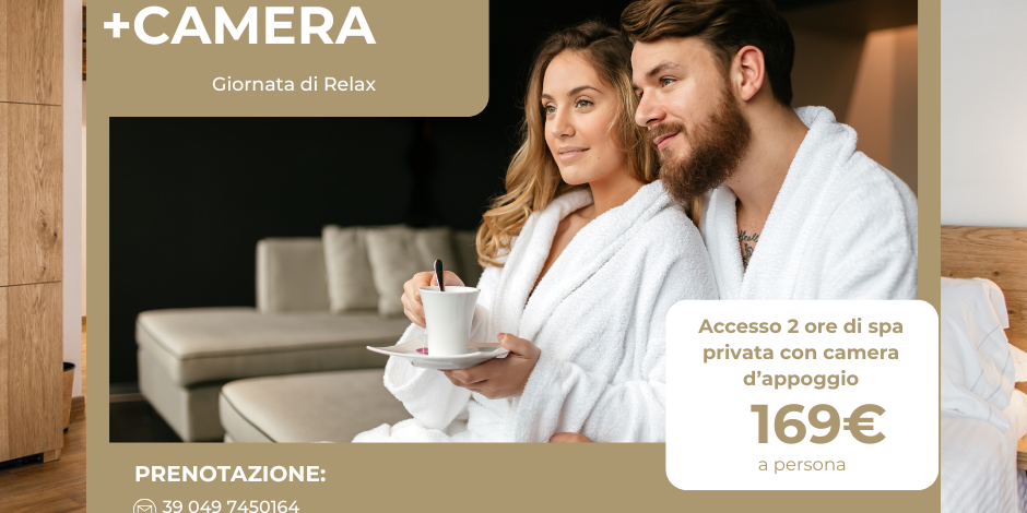 Giornata di Relax con Spa Privata e Camera d’Appoggio Spa privata con camera d'appoggio