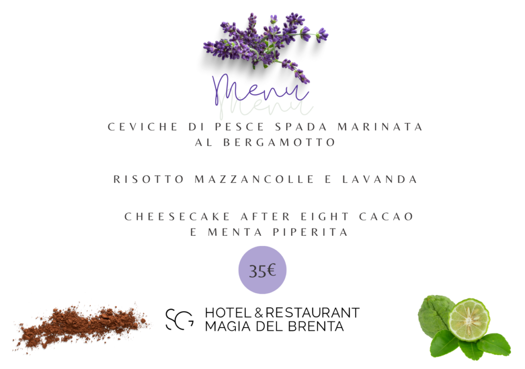 Menu Salotto Olfattivo Hotel & Restaurant Magia del Brenta