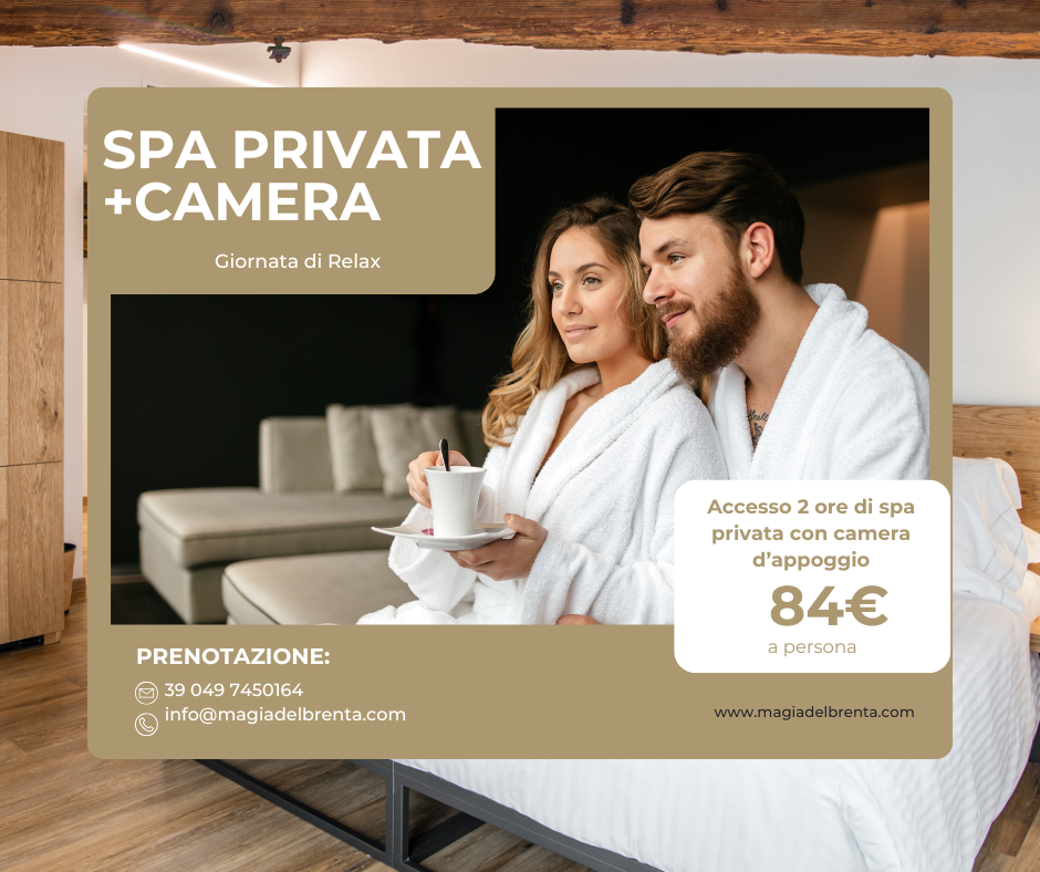 Spa privata con camera al Magia del Brenta
